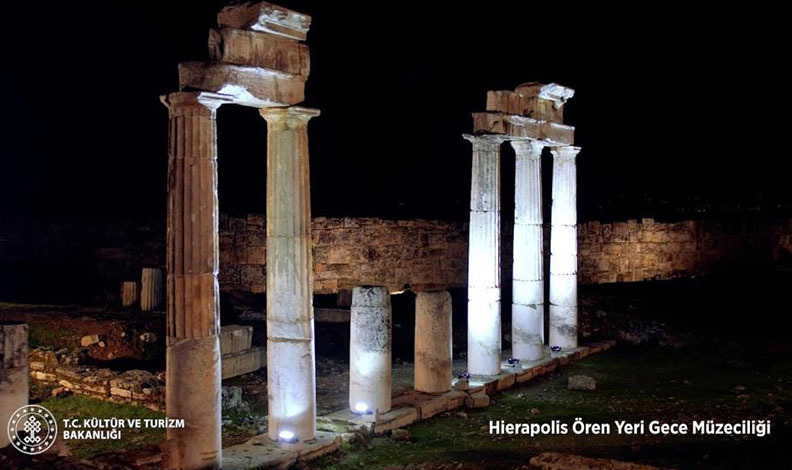 Hierapolis örenyerinde Gece Müzeciliği başlıyor