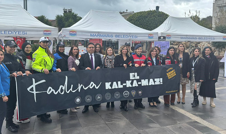 Marmaris’te Polis ve Jandarmadan 8 Mart etkinliği