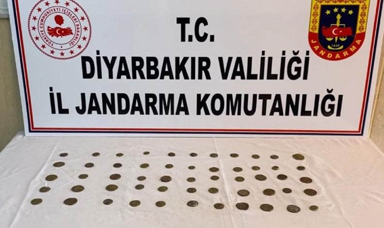Diyarbakır’da 57 adet muhtelif sikke ve tarihi eser ele geçirildi