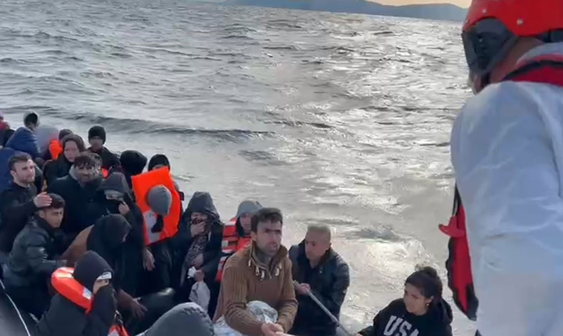Aydın’da 23 düzensiz göçmen kurtarıldı