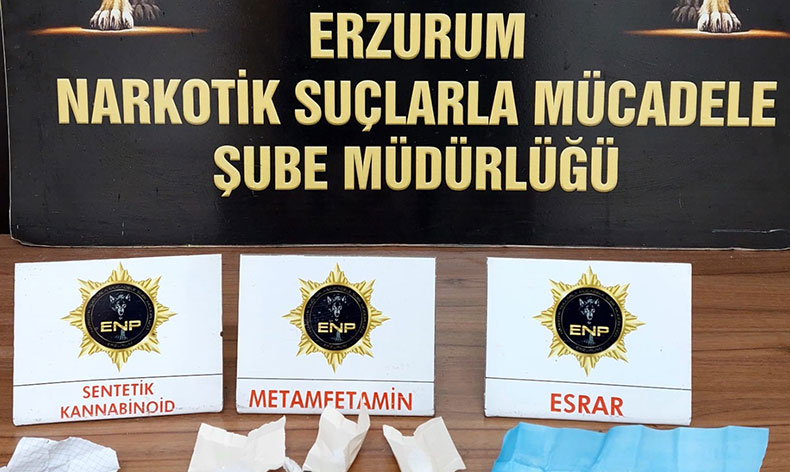 Erzurum’da uyuşturucu operasyonu