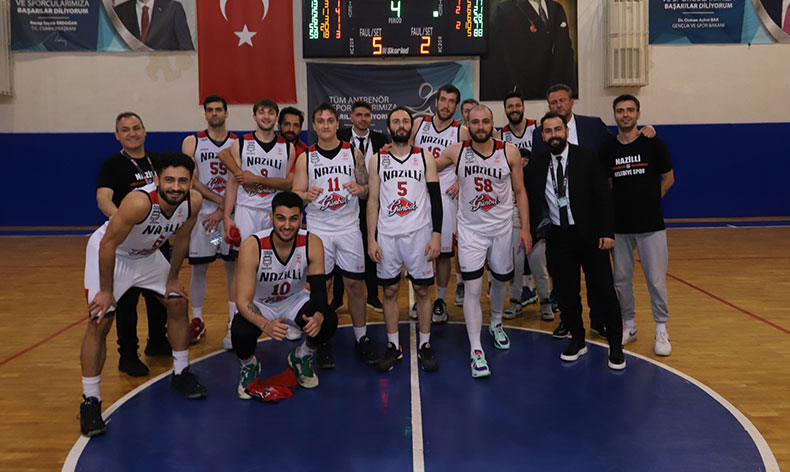 Nazilli Belediyespor Erkek Basketbol Takımı önde başladı