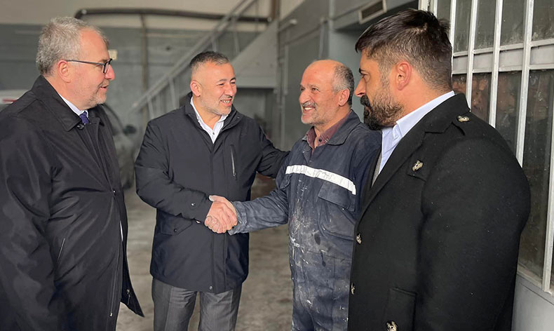 Sabah saatlerinde sanayi esnafına destek