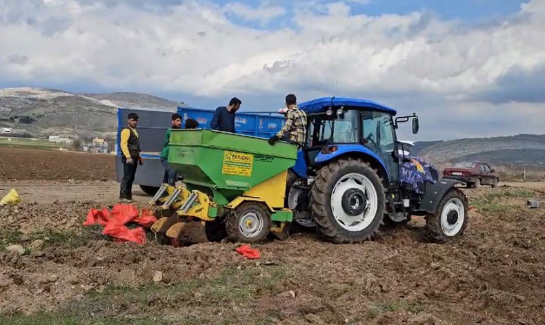 Diyarbakır’da patates ekimi başladı