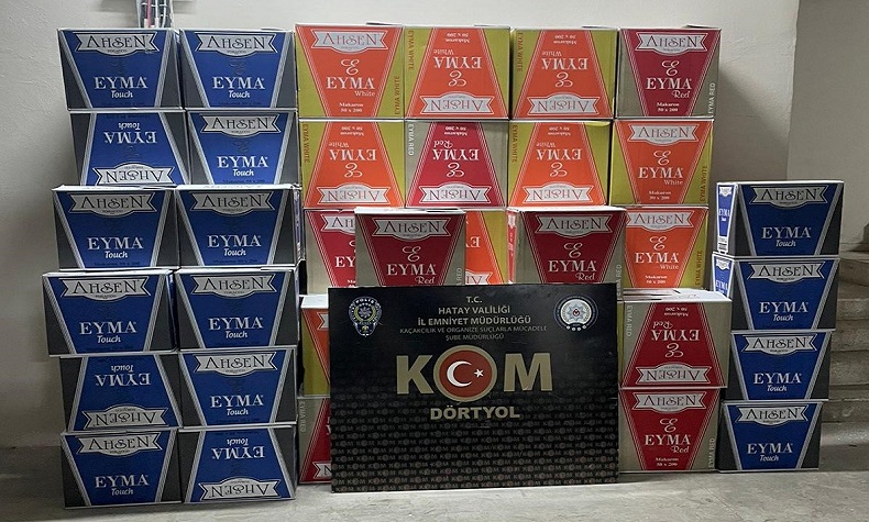 Gümrük kaçağı sigara ve makaron operasyonu