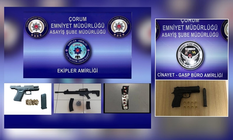 Çorum polisinin suçlularla mücadelesi sürüyor