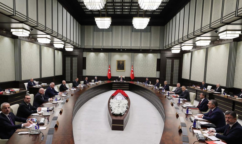 Kabine, Cumhurbaşkanı Erdoğan başkanlığında toplandı