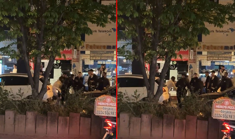 Bursa’da gençler kız meselesi yüzünden birbirine girdi