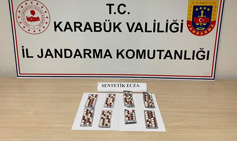 Jandarma 109 adet hap ele geçirdi
