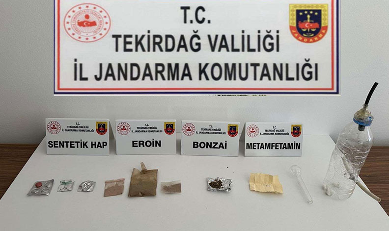 Tekirdağ’da 15 kişi uyuşturucudan yakalandı