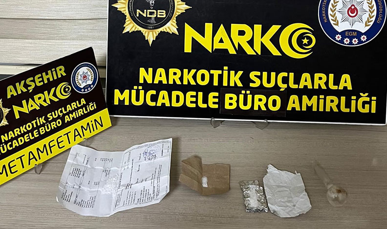 Akşehir’de uyuşturucu operasyonu