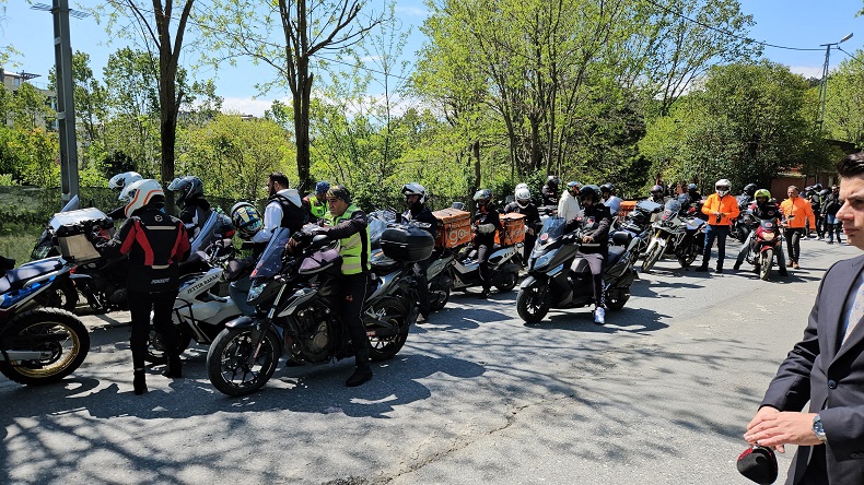 Motosikletliler ‘Oğuz Murat Aci için adalet’ diyerek buluştu