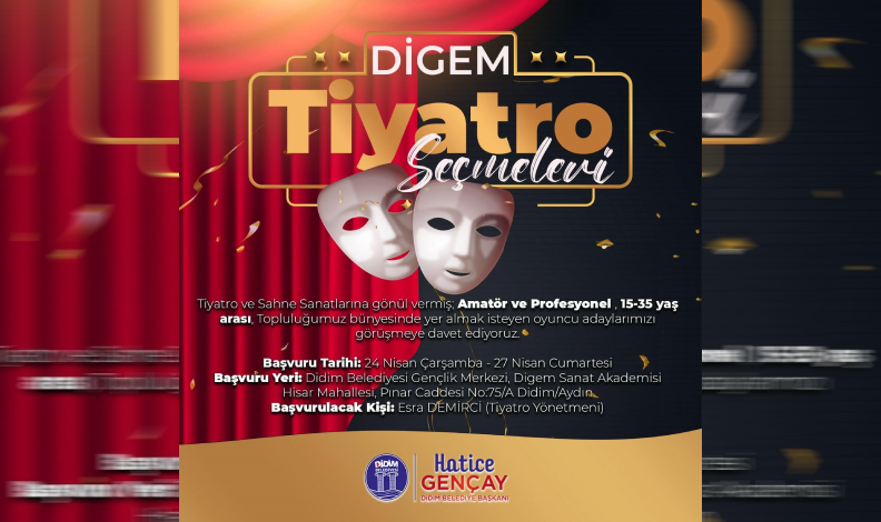 Didim’de tiyatro topluluğu başvuruları başladı