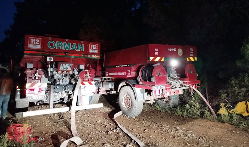 Kazdağları’nda orman yangını