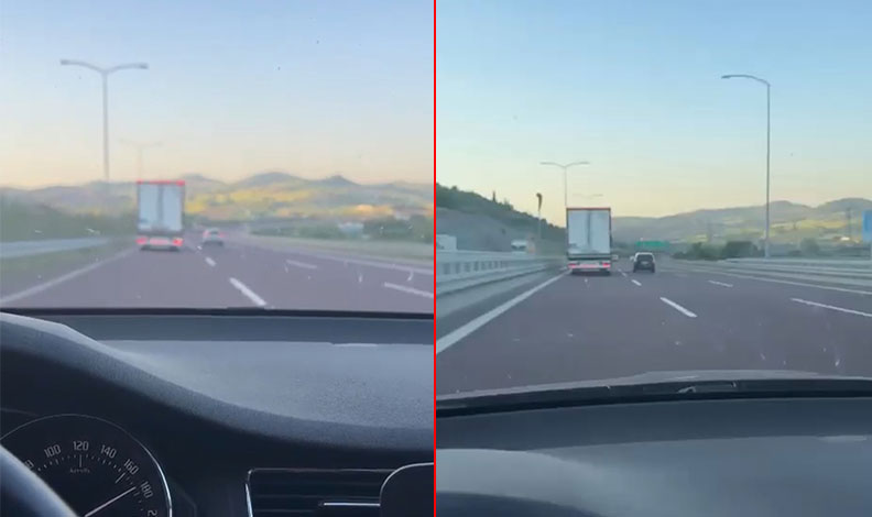 Bursa’da TIR şoförü canını hiçe saydı, ibreyi 180’e dayadı