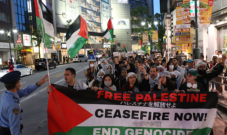 Japonya’da Filistin’e destek için “İntifada Yürüyüşü”