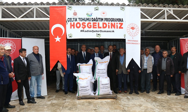 Osmancık’ta üreticilere 18 ton çeltik tohumu dağıtıldı