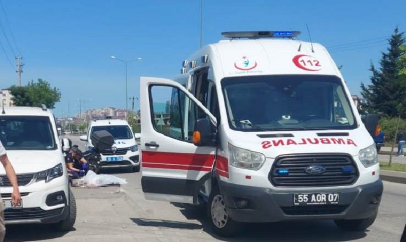 Kaza yapan motokurye hayatını kaybetti