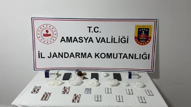 Amasya’da jandarmadan uyuşturucu operasyonu