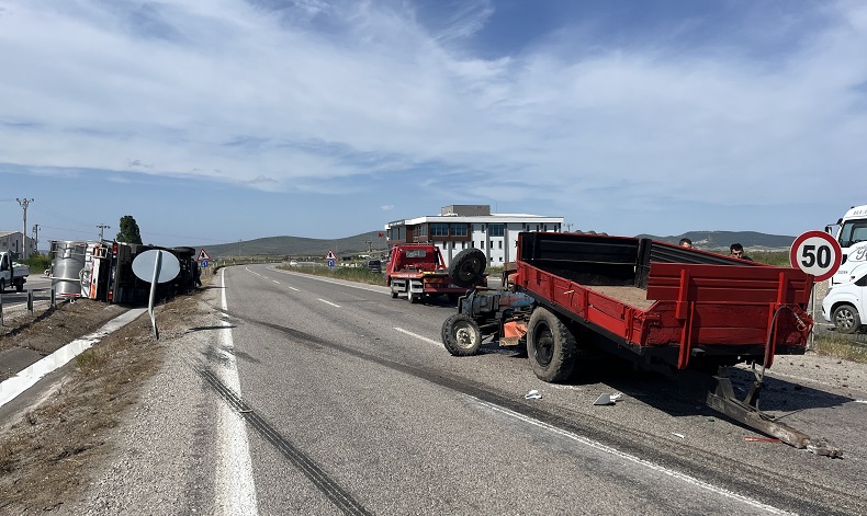 Gönen’de trafik kazası: 2 yaralı