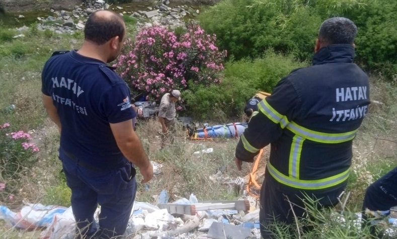 Hatay’da motosiklet uçuruma yuvarlandı: 1 yaralı