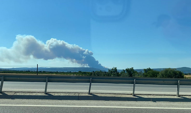 Çanakkale’de orman yangını
