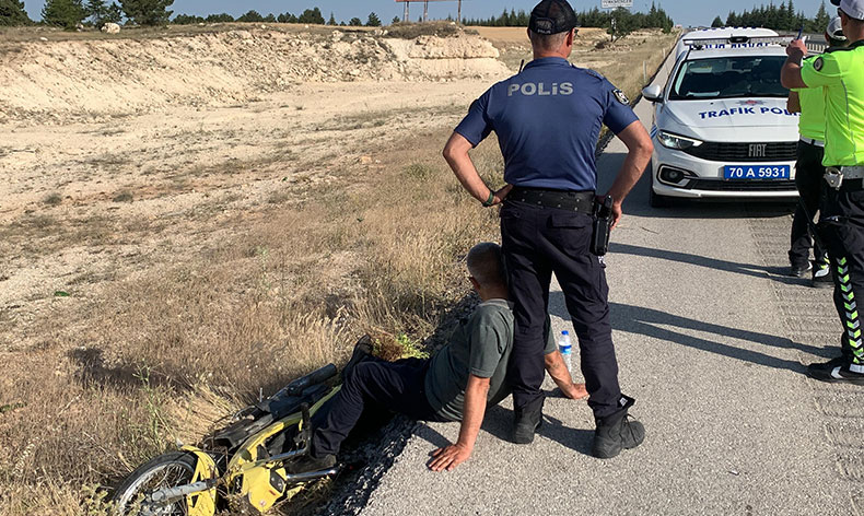 Ambulans gelene kadar destek oldu