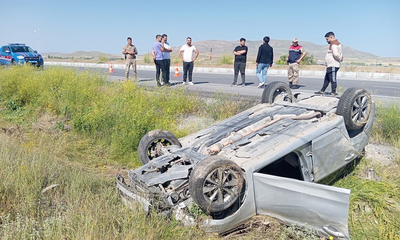 Otomobil takla attı: 1 yaralı
