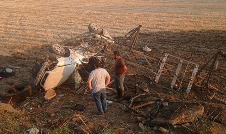 Manisa’da otomobil tarlaya uçtu: 1 ölü