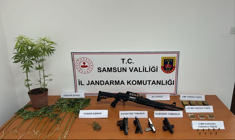 Jandarmadan uyuşturucu ve silah operasyonu