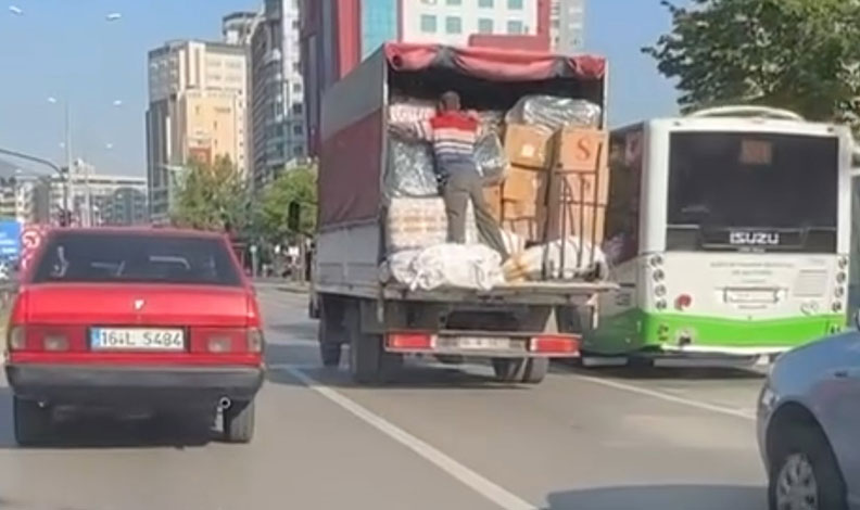 Bursa’da evden eve tehlikeli taşımacılık