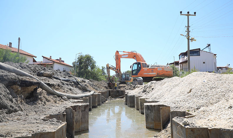 Ören’de Kanalizasyon inşaatının yüzde 63’ü tamamlandı