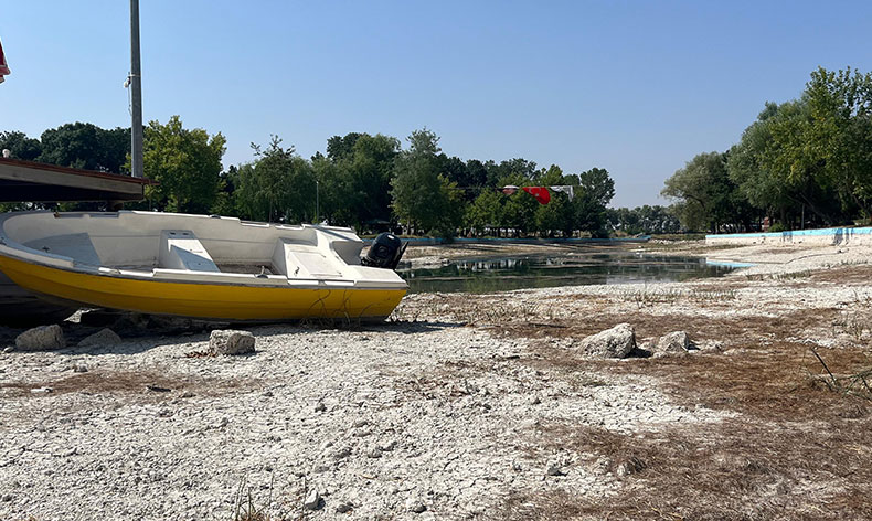 Sakarya Nehri’nin doğduğu Sakaryabaşı’nda sular çekildi
