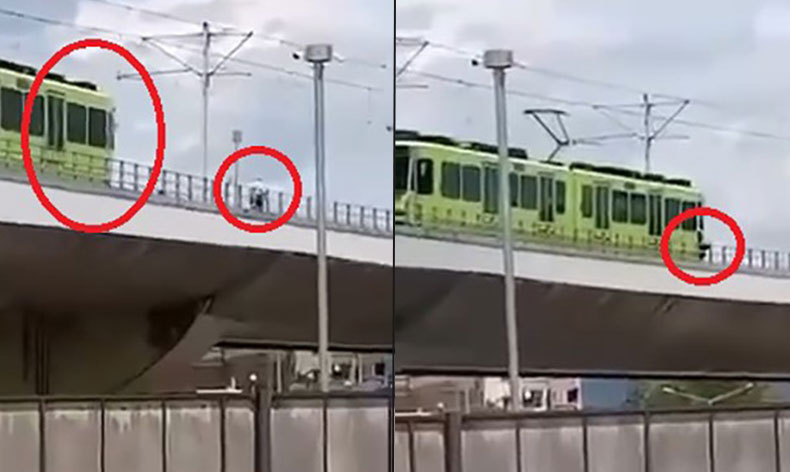 Raylarda yürüdü, metro seferleri aksadı