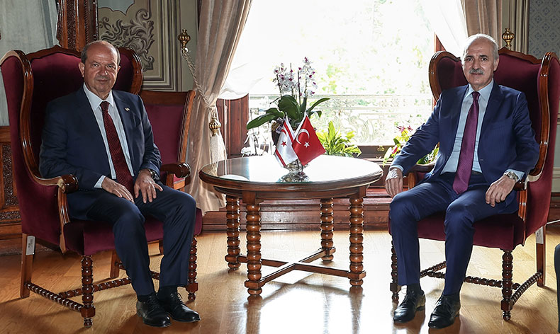 Kurtulmuş, KKTC Cumhurbaşkanı Tatar ile görüştü