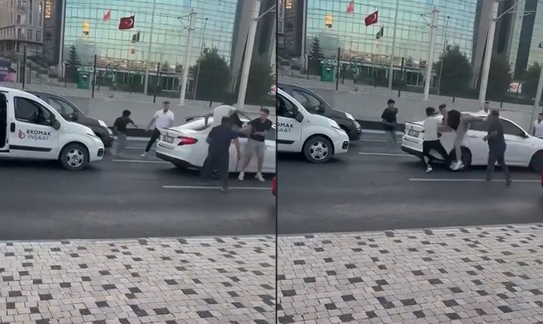 Trafik tartışması, baltalı, yumruklu kavgaya dönüştü