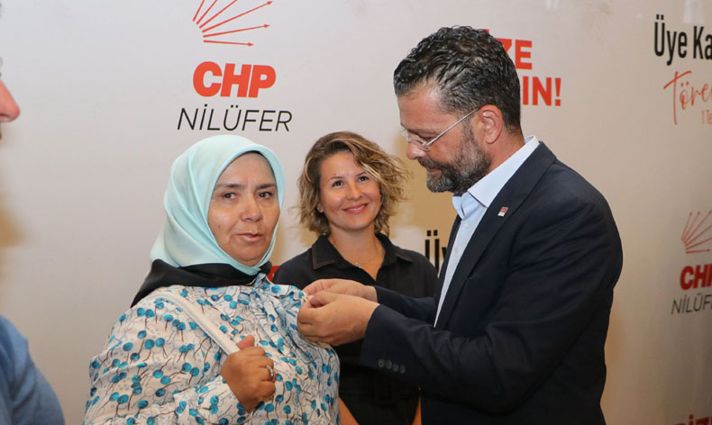 CHP Nilüfer üye katılım töreni
