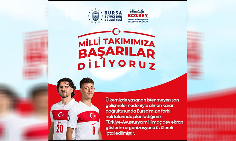 Dev ekranlar iptal edildi
