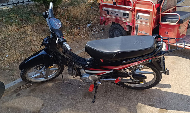 Çaldığı motosiklete aynı marka ve modelden çalıntı plaka takmış