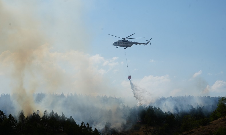 Kastamonu’daki orman yangınına müdahale sürüyor