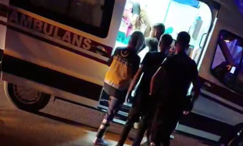 Darp ettiği eşinin yakınları tarafından darp edildi