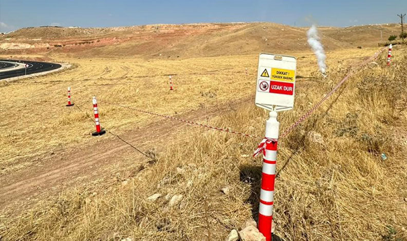 Siirt’te karbondioksit gaz hattında sızıntı