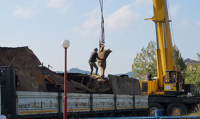 Pallada Gemisi’nin söküm işlemleri tamamlandı