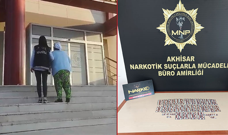 Manisa’da zehir taciri yaşlı kadın tutuklandı