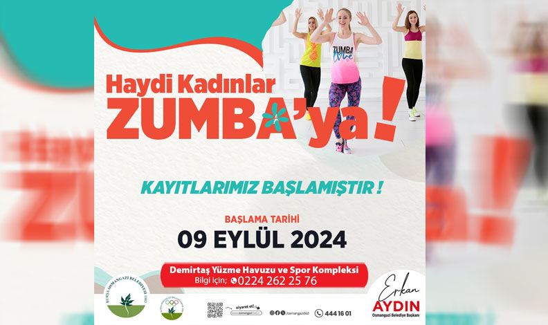 Osmangazi’de zumba dersleri başlıyor
