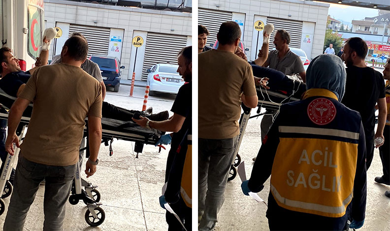 Motorlu testereyle odun keserken 2 parmağı koptu