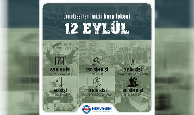 Memur Sen’den 12 Eylül mesajı