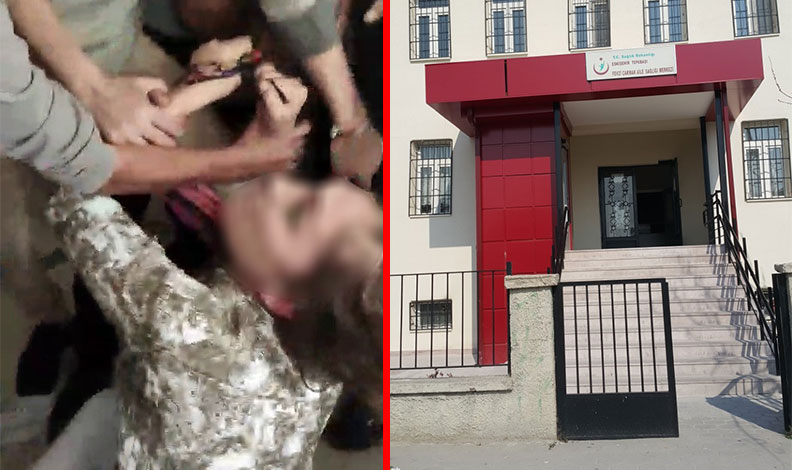 Anne, oğluna rapor vermeyen aile hekimini hastanelik etti
