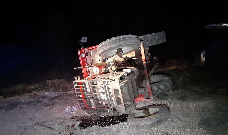Bolu’da traktör devrildi: 1 yaralı