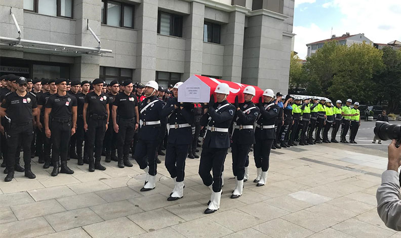 Şehit polis memuru Şeyda Yılmaz için tören düzenlendi